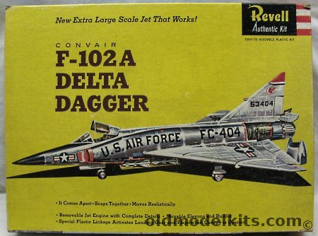 Revell 1/48 F-102A Delta Dagger  - Large Scale with Working Features - 'S' Issue, H281-198 plastic model kit